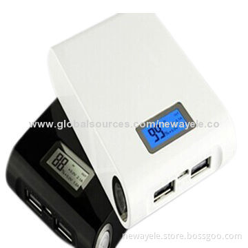 Portable power bank with 6,000 to 12,000mAh capacity range